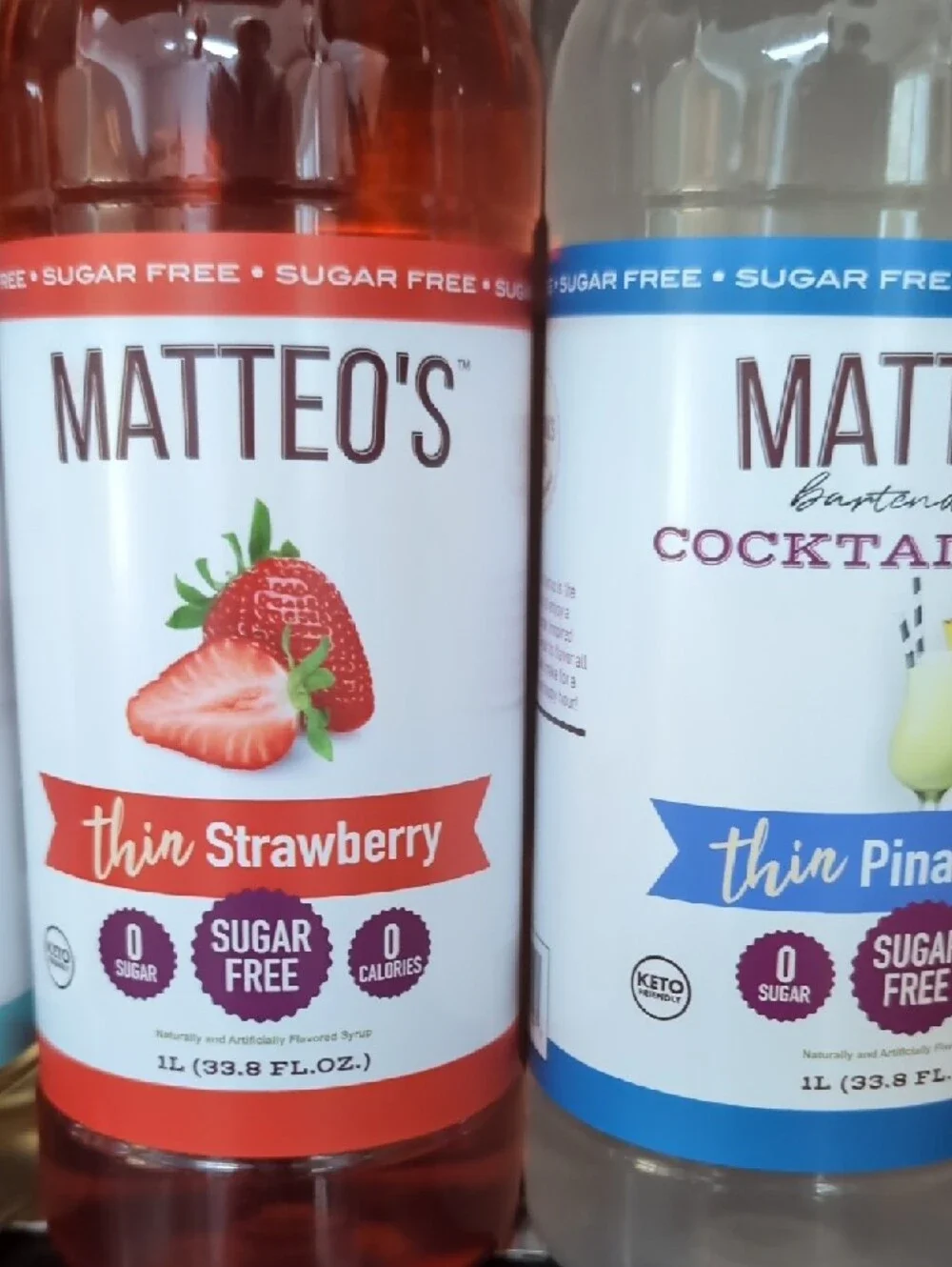 Matteo's Thin Variety Syrup Pack - Chai, Cupcake, Strawberry, Piña Colada NEW